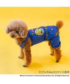 PET PARADISE ミニオン デニム チェック オーバーオール 小型犬