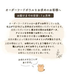 PET PARADISE 【受注生産】 猫 食器 フードボウル 陶器 オーダーメイドフードボウル
