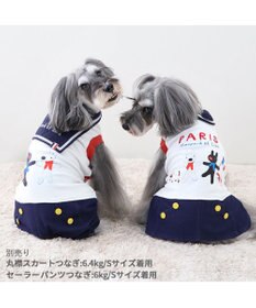 PET PARADISE リサとガスパール 丸襟 スカートつなぎ 小型犬