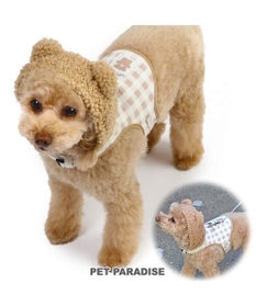 PET PARADISE ペットパラダイス くま なりきり ハーネス 《 チェック柄 》 ＳＳ