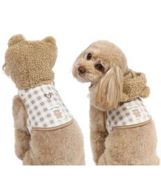 PET PARADISE ペットパラダイス くま なりきり ハーネス 《 チェック柄 》 ＳＳ
