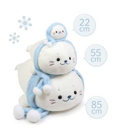 Mother garden しろたん マフラー付 ふわ雪 抱き枕 55cm