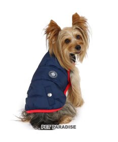 PET PARADISE 犬 服 J.PRESS 綿入り ベスト 【小型犬】  フライトベスト ネイビー