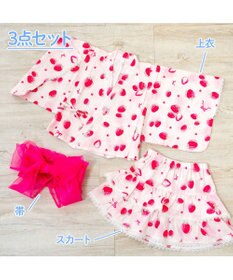 Mother garden マザーガーデン 野いちご 浴衣ドレス 《水彩柄》 95～100cm / 105～110cm