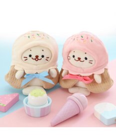 Mother garden しろたん ついてきちゃうマスコット用 着せ替え服  《アイスポンチョ バニラ》 単品