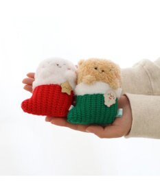 Mother garden しろたん クリスマス靴下キーホルダー 《らっこいぬ》 単品