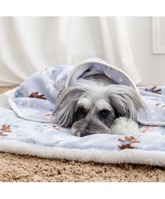 PET PARADISE リサとガスパール 遠赤外線 ボアマット 《雪編み柄》