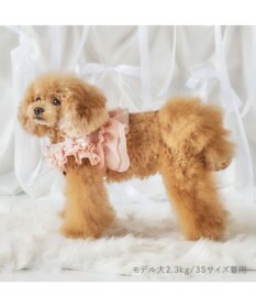 PET PARADISE cherircouture ツイード ベストハーネス 《ピンク》 ＳＳ
