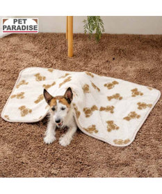 PET PARADISE ペットパラダイス くまちゃん織り ボア ブランケット