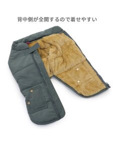PET PARADISE ペットパラダイス 遠赤外線 綿入りコート 《青灰 》　小型犬