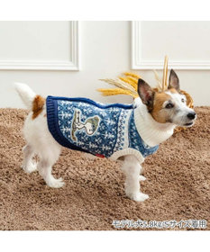 PET PARADISE スヌーピー 背中開き ニットセーター 《スキー柄》ブルー  小型犬