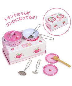 Mother garden マザーガーデン 野いちご クッキング トランクセット おままごとキッチンツールセット