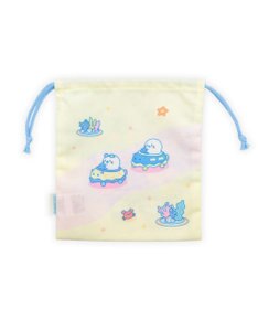 Mother garden しろたん 巾着 《ぷかぷかマリンパーク柄》