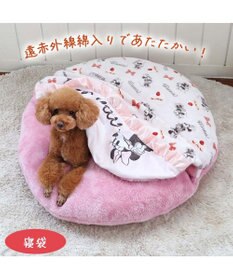 PET PARADISE ディズニー ミニーマウス 遠赤外線 くつろぎマット (直径75cm)