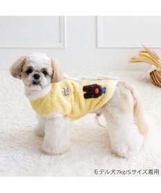 PET PARADISE リサとガスパール 背中開きボアベスト 《アヒル柄》 小型犬