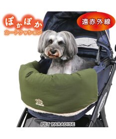 PET PARADISE ペットパラダイス ペットカートクッション 遠赤外線  《カーキー柄》
