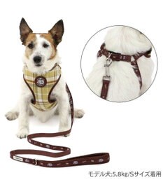 PET PARADISE J.PRESS ハーネス＆リード フランネル 《チェック柄》 ＳＳ 小型犬