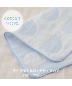 Mother garden しろたん いっぱい柄 6重ガーゼ ミニタオル