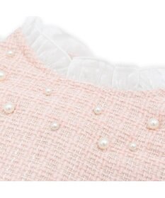 PET PARADISE cherircouture ヘムリボンツイードベスト 《ピンク》 小型犬