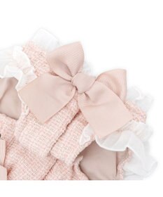 PET PARADISE cherircouture ヘムリボンツイードベスト 《ピンク》 小型犬