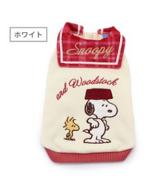 PET PARADISE スヌーピー チェック襟 トレーナー 《ホワイト》 小型犬
