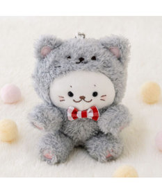 Mother garden しろたん 猫キーホルダー 《グレー》 単品