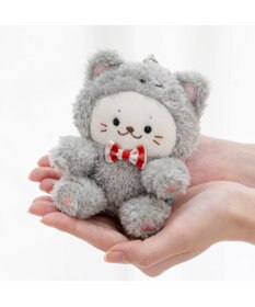 Mother garden しろたん 猫キーホルダー 《グレー》 単品