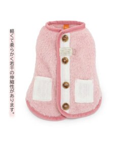 PET PARADISE 犬 服 秋冬 背中開き ジャケット 【小型犬】 ボア ピンク