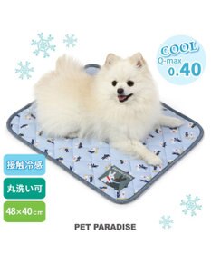 PET PARADISE リサとガスパール 水色 柔らか クールマット  (48×40cm)
