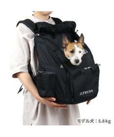 PET PARADISE J.PRESS ハグ＆リュック キャリーバッグ 《ブラック》小型犬