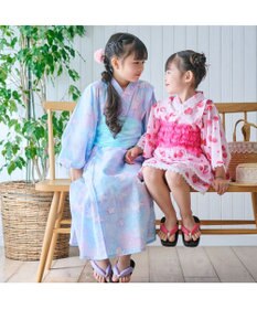 Mother garden マザーガーデン キッズ ドレス セパレート 浴衣 《野いちご 水彩柄》 95～100cm