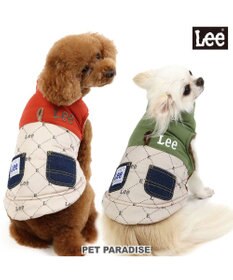 PET PARADISE LEE 綿入ベスト モノグラム 《カーキー》 小型犬