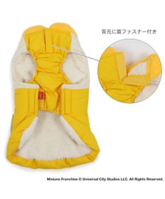 PET PARADISE ミニオン ボブ  遠赤外線 綿入れベスト マフラー付き 小型犬