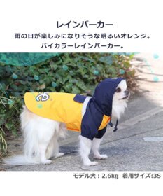 PET PARADISE Ｌｅｅ 配色 レインパーカー 小型犬