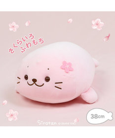 Mother garden しろたん 桜色 ふわもち ぬいぐるみ 38cm マスコット