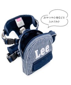 PET PARADISE Lee ヒッコリー ロゴ リュック付きハーネス Ｓ 小型犬