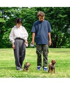 PET PARADISE ペットパラダイス 伸縮リード 《いちご柄 / ロゴ柄 》【小型犬】軽量 ロック式