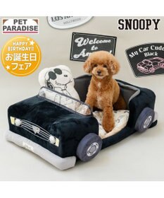 PET PARADISE 【8月中旬お届け予定】スヌーピー マイカーカドラー （71×47cm） Ｍ 小型犬
