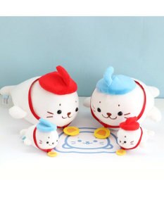 Mother garden しろたん カーリングマスコット 赤色 22cm小さい ぬいぐるみ マスコット カーリング あざらし アザラシ かわいい キャラクター プレゼント ギフト マザーガーデン