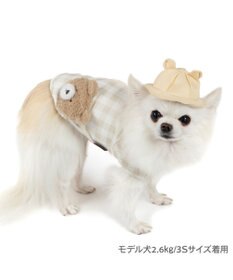 PET PARADISE ペットパラダイス くまちゃん チェック 園児服 小型犬