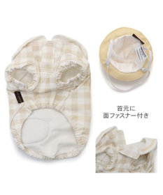 PET PARADISE ペットパラダイス くまちゃん チェック 園児服 小型犬