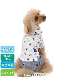 PET PARADISE 犬の服 春J.PRESS ヨット柄 パンツ つなぎ 【小型犬】