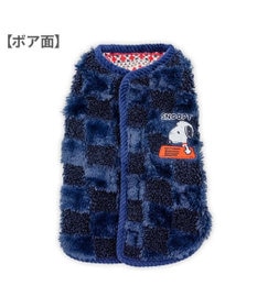 PET PARADISE スヌーピー 背中開き リバーシブル ベスト 《編み柄》 中型犬 大型犬