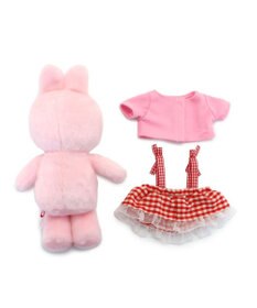 Mother garden マザーガーデン きせかえ ぬいぐるみ Sサイズ うさももちゃん 《ギンガムベリー》
