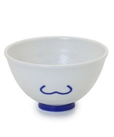 Mother garden しろたん ごはん粒がくっつきにくい 茶碗 《大盛》 《顔ぼん柄/しろたん＆らっこいぬ柄》 単品