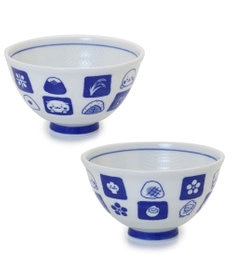 Mother garden しろたん ごはん粒がくっつきにくい 茶碗 《大盛》 《顔ぼん柄/しろたん＆らっこいぬ柄》 単品