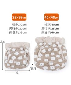 PET PARADISE ペットパラダイス 遠赤外線 ボア 犬たんぽ 《お花柄》M