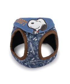 PET PARADISE スヌーピー ベストハーネス 《デニム風》 Ｍ 大型犬