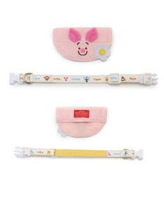 PET PARADISE ディズニー くまのプーさん 《ピグレット にこにこ》 首輪 Ｓ  小型犬