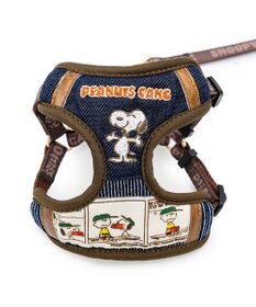 PET PARADISE スヌーピー ハーネス＆リード 《ワッペン柄》 ４Ｓ 小型犬